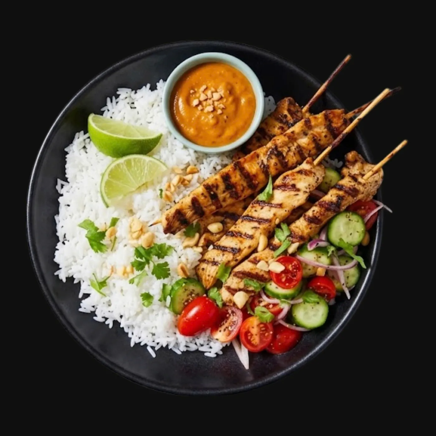Chicken Skewers Rice Bowl