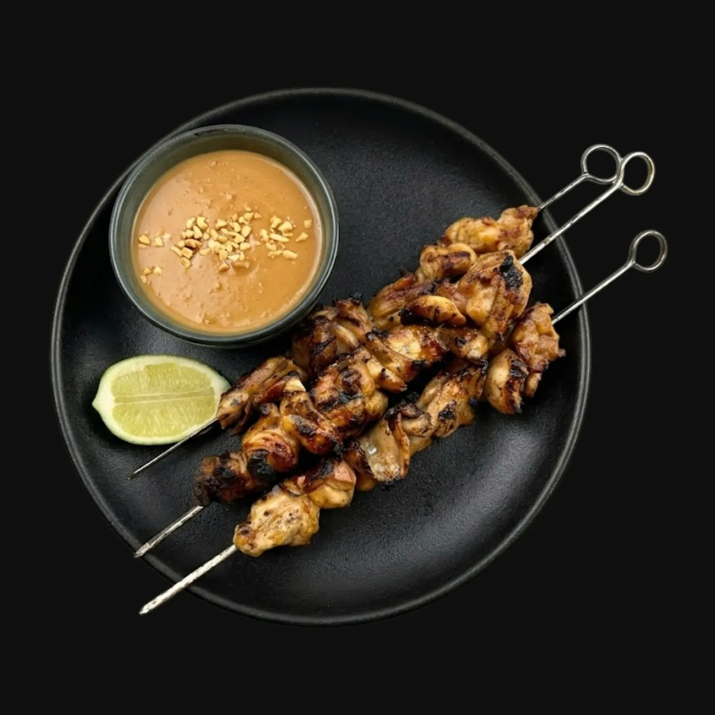 Chicken Skewers with Peanut Sauce