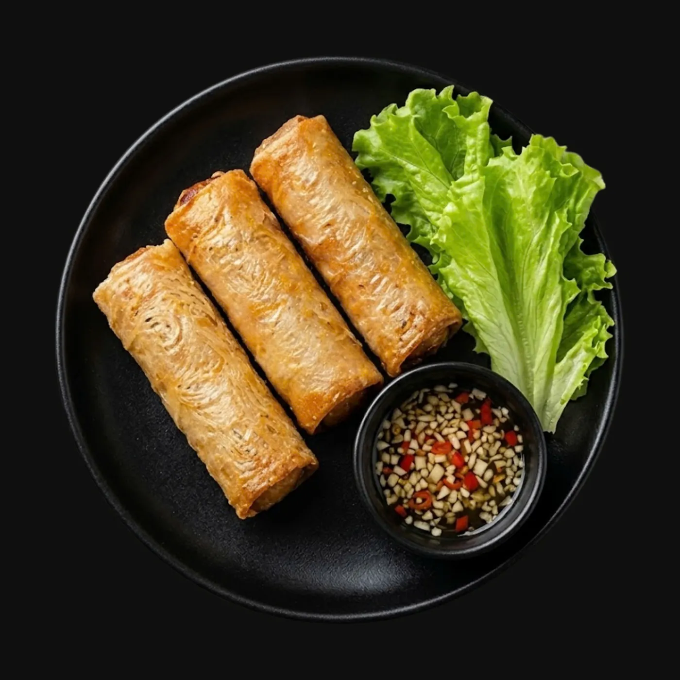 Vietnamese rolls and street-food platter